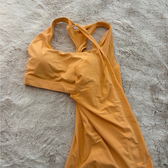 Athleta Orange Tank Top with Built in Bra - Picture 2 of 5